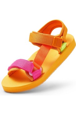 Unisex-Child Big Kids Sandals Adjustable Straps Slip on Athletic Sandals Outdoor Casual Shoes