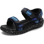 Black/Blue Kids Boys Summer Sports Sandals Hiking Beach Outdoor Open toe Sports Sandals for Kids