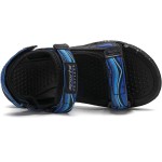 Black/Blue Kids Boys Summer Sports Sandals Hiking Beach Outdoor Open toe Sports Sandals for Kids
