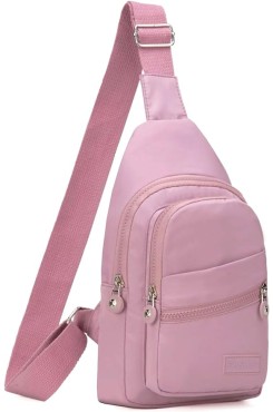 Lilac Small Sling Backpack Crossbody Sling Bag, Chest Bag Daypack Fanny Pack Cross Body Bag for Outdoors Hiking Traveling