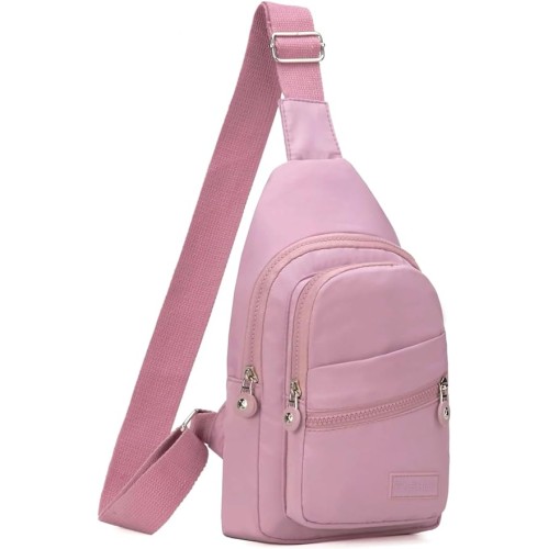 Lilac Small Sling Backpack Crossbody Sling Bag, Chest Bag Daypack Fanny Pack Cross Body Bag for Outdoors Hiking Traveling